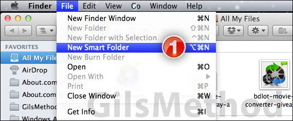 Create smart folders mac os x