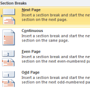 Create Sections in Word 2010 to Use Multiple Page Formats